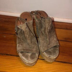 Matiko size 36 (~6) suede wedges. Gently worn